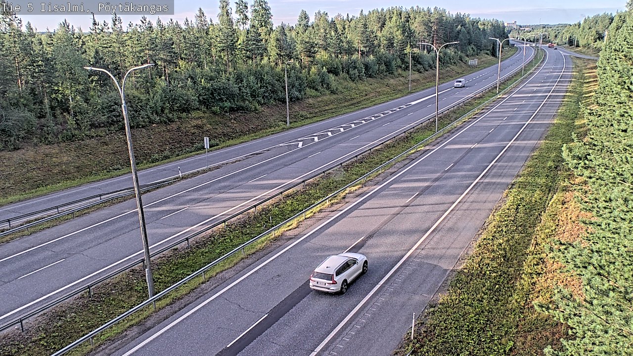 Weather Camera Image Road 5 Iisalmi, Pöytäkangas, Iisalmi, Pohjois-Savo