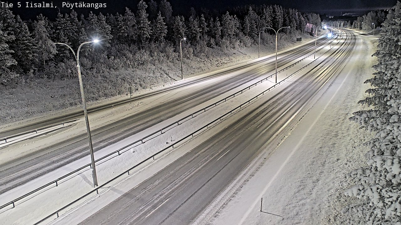 Weather Camera Image Road 5 Iisalmi, Pöytäkangas, Iisalmi, Pohjois-Savo