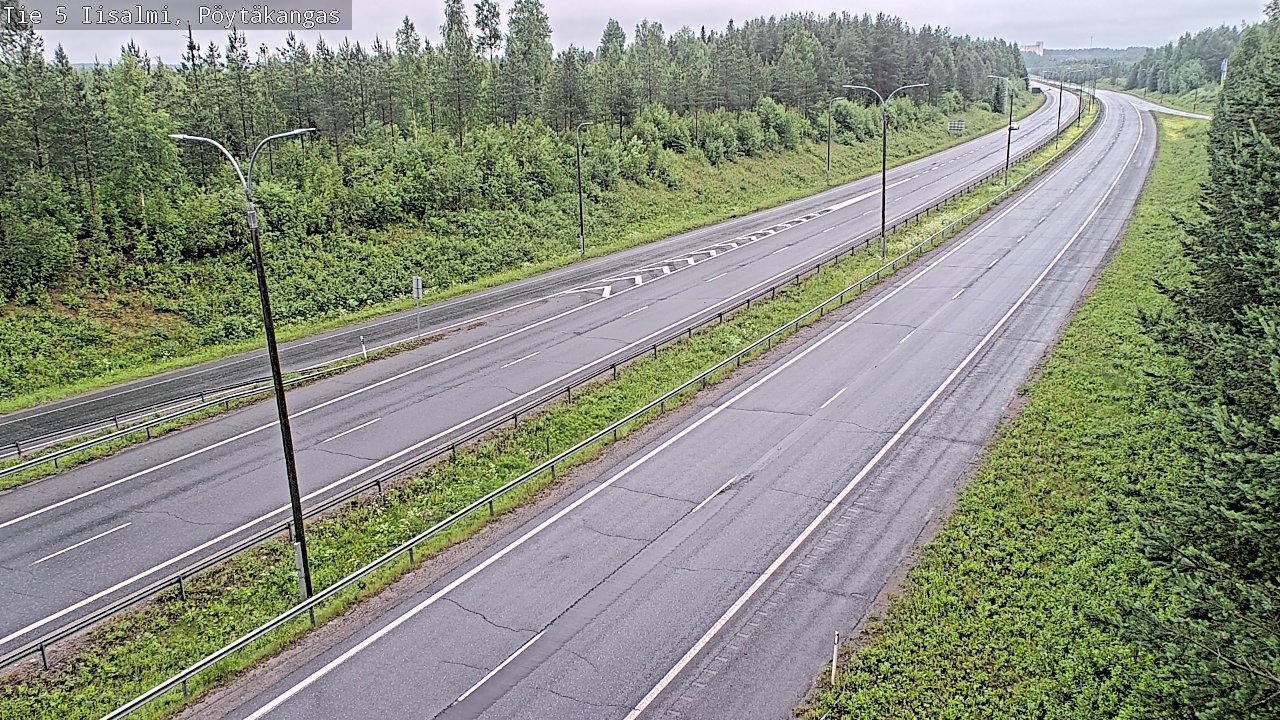 Weather Camera Image Väg 5 Idensalmi, Pöytäkangas, Iisalmi, Pohjois-Savo
