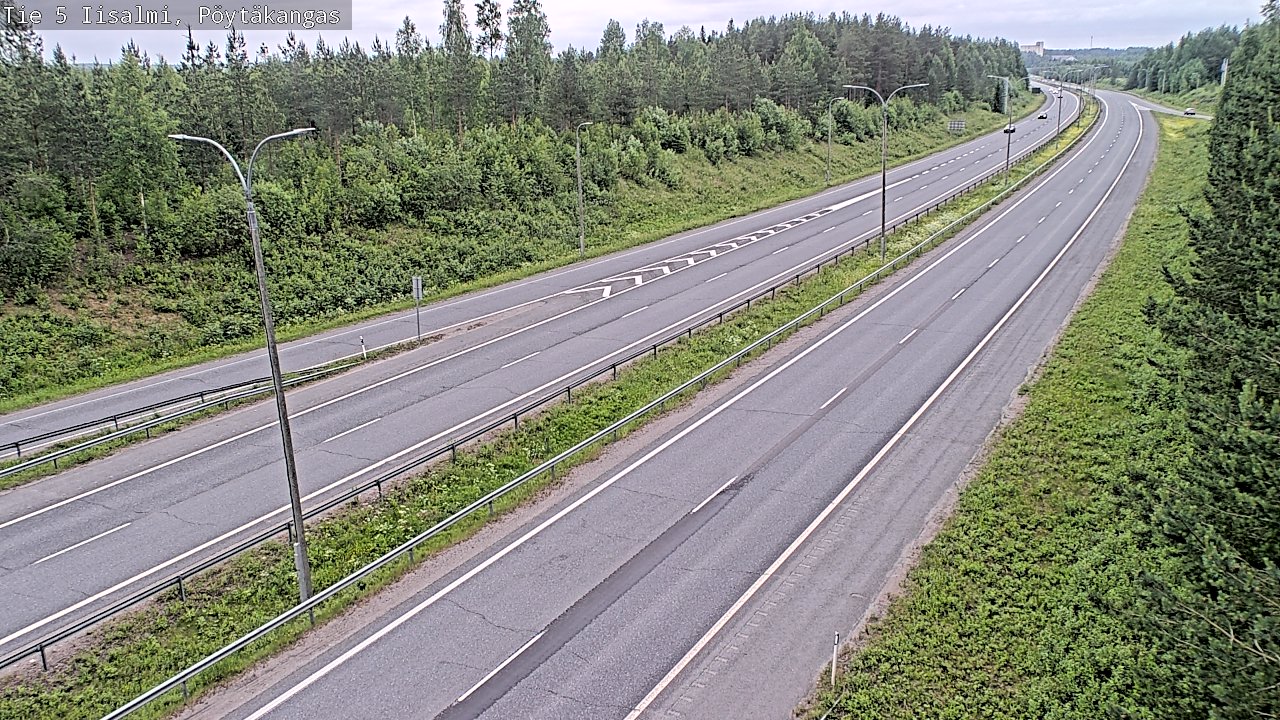 Weather Camera Image Road 5 Iisalmi, Pöytäkangas, Iisalmi, Pohjois-Savo