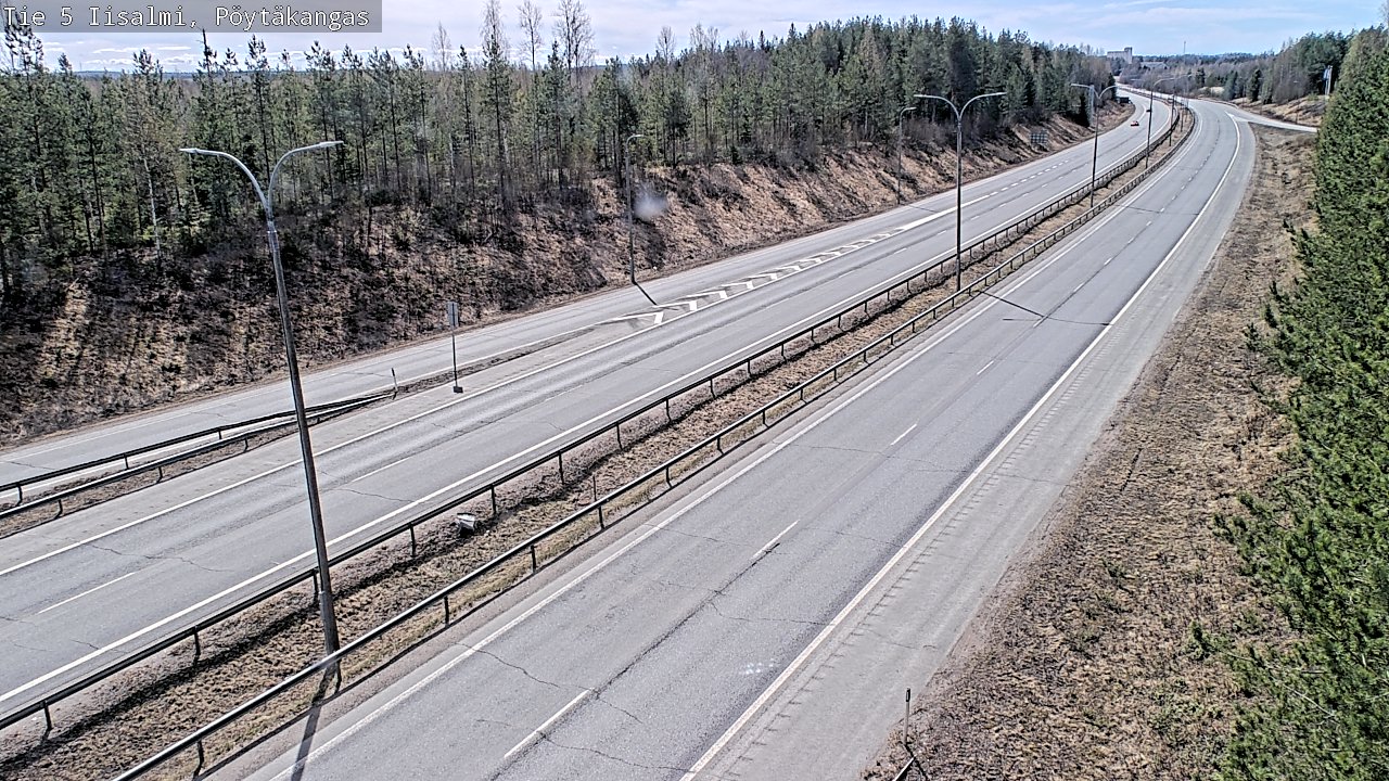 Weather Camera Image Väg 5 Idensalmi, Pöytäkangas, Iisalmi, Pohjois-Savo