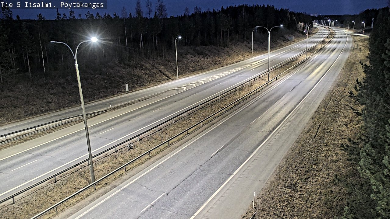 Weather Camera Image Väg 5 Idensalmi, Pöytäkangas, Iisalmi, Pohjois-Savo