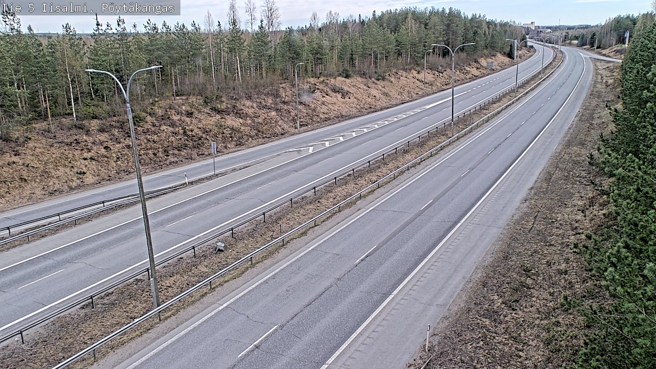 Weather Camera Image Väg 5 Idensalmi, Pöytäkangas, Iisalmi, Pohjois-Savo
