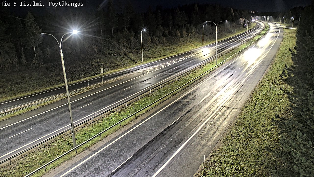 Weather Camera Image Road 5 Iisalmi, Pöytäkangas, Iisalmi, Pohjois-Savo