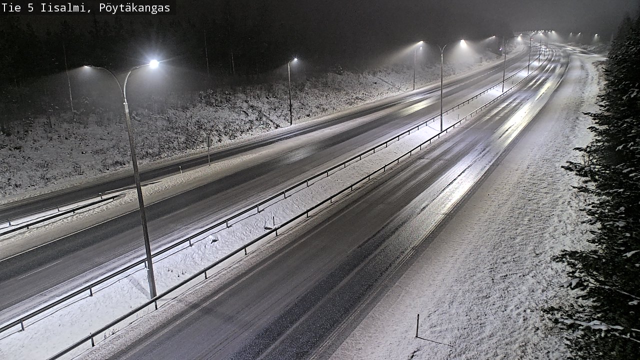 Weather Camera Image Road 5 Iisalmi, Pöytäkangas, Iisalmi, Pohjois-Savo