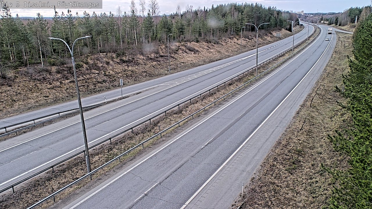 Weather Camera Image Väg 5 Idensalmi, Pöytäkangas, Iisalmi, Pohjois-Savo
