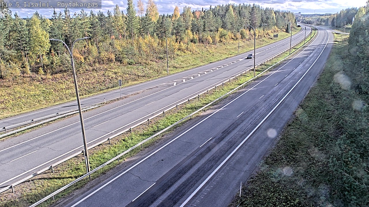 Weather Camera Image Road 5 Iisalmi, Pöytäkangas, Iisalmi, Pohjois-Savo