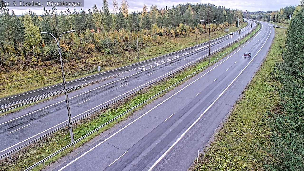 Weather Camera Image Road 5 Iisalmi, Pöytäkangas, Iisalmi, Pohjois-Savo