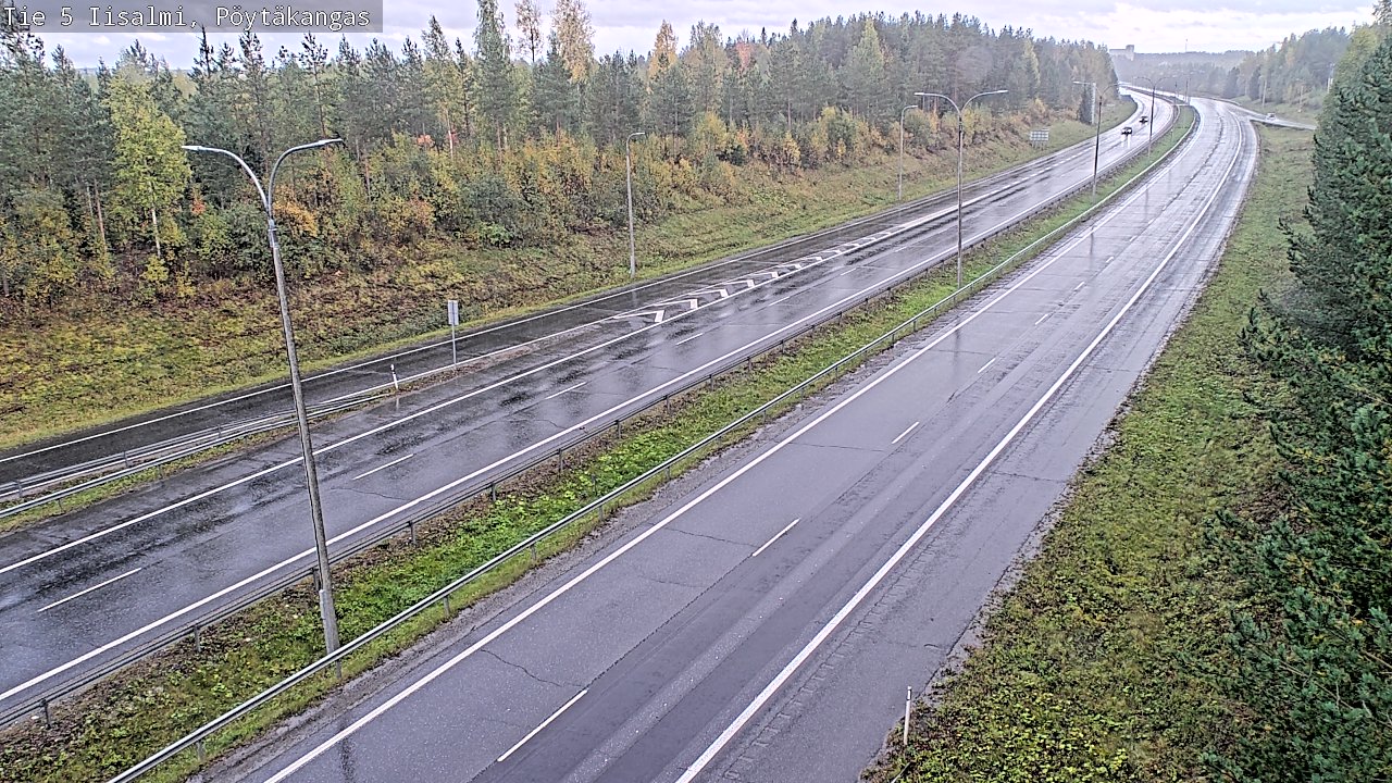 Weather Camera Image Road 5 Iisalmi, Pöytäkangas, Iisalmi, Pohjois-Savo
