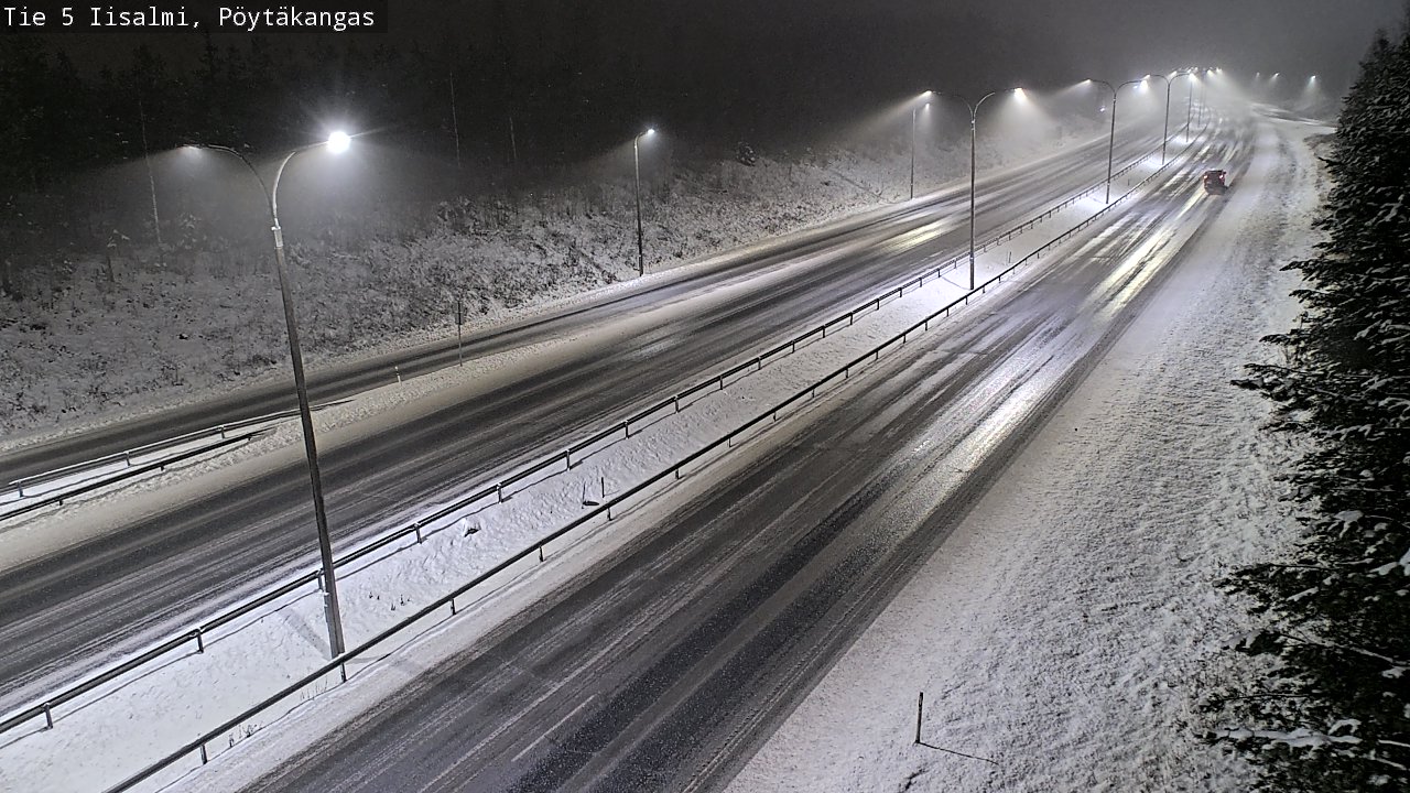 Weather Camera Image Road 5 Iisalmi, Pöytäkangas, Iisalmi, Pohjois-Savo