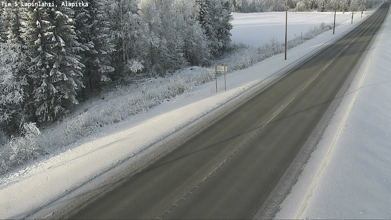 Weather Camera Image Road 5 Lapinlahti, Alapitkä, Lapinlahti, Pohjois-Savo