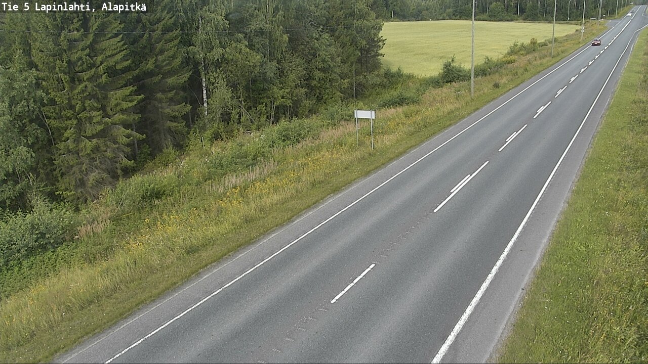 Weather Camera Image Väg 5 Lapinlax, Alapitkä, Lapinlahti, Pohjois-Savo