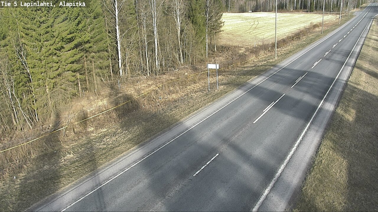 Weather Camera Image Road 5 Lapinlahti, Alapitkä, Lapinlahti, Pohjois-Savo