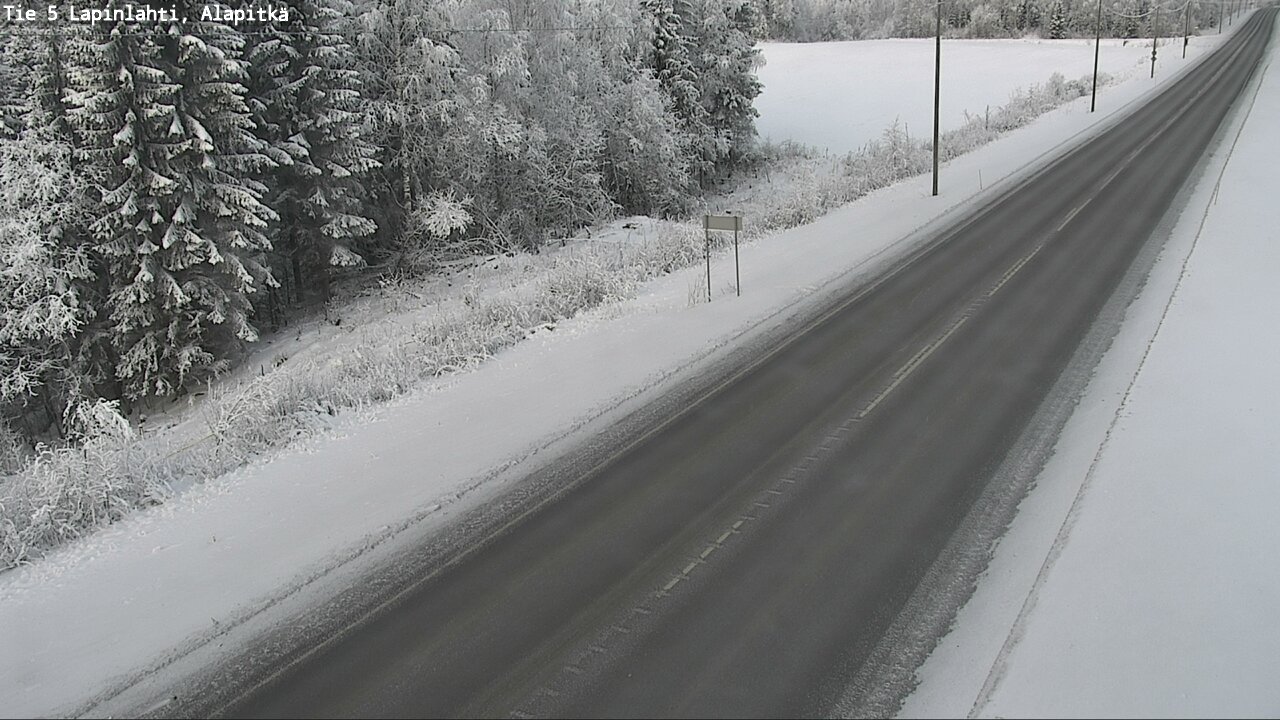 Weather Camera Image Road 5 Lapinlahti, Alapitkä, Lapinlahti, Pohjois-Savo