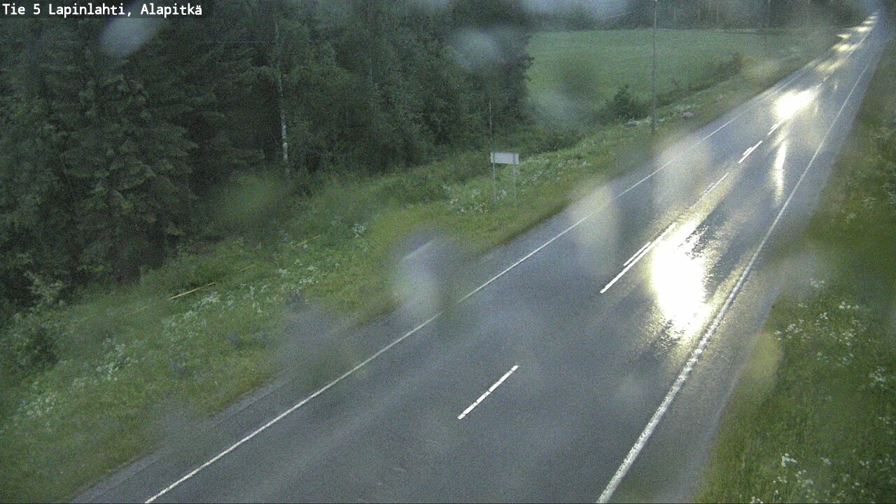 Weather Camera Image Road 5 Lapinlahti, Alapitkä, Lapinlahti, Pohjois-Savo