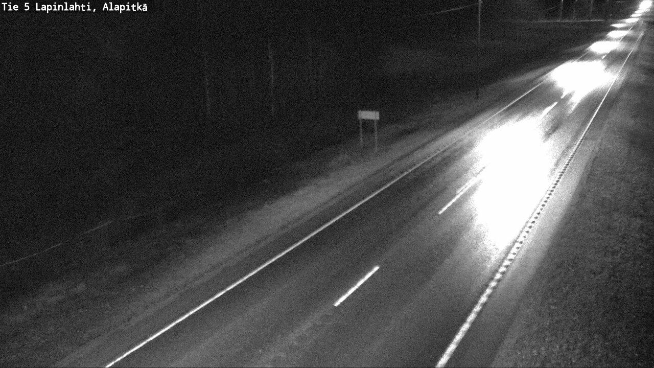Weather Camera Image Road 5 Lapinlahti, Alapitkä, Lapinlahti, Pohjois-Savo