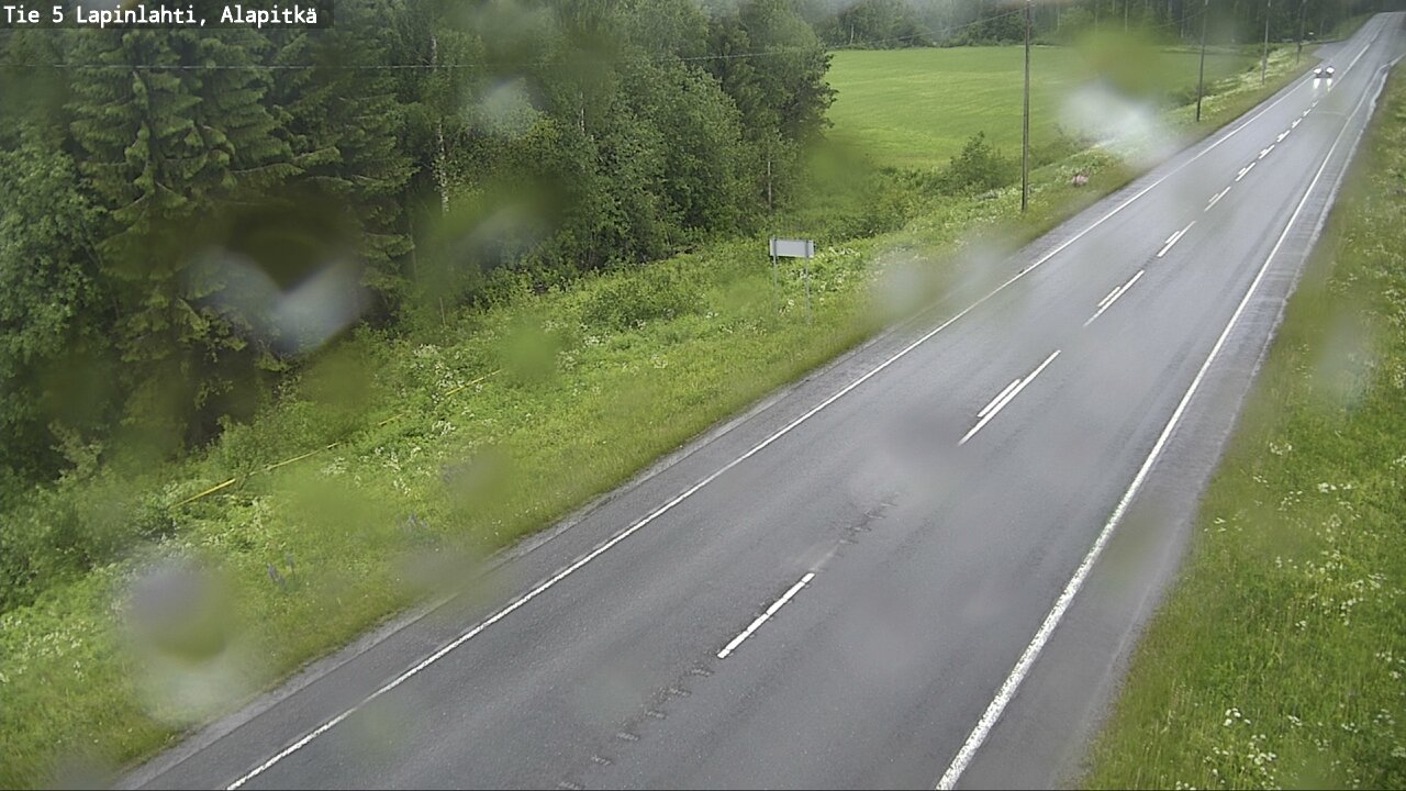 Weather Camera Image Road 5 Lapinlahti, Alapitkä, Lapinlahti, Pohjois-Savo