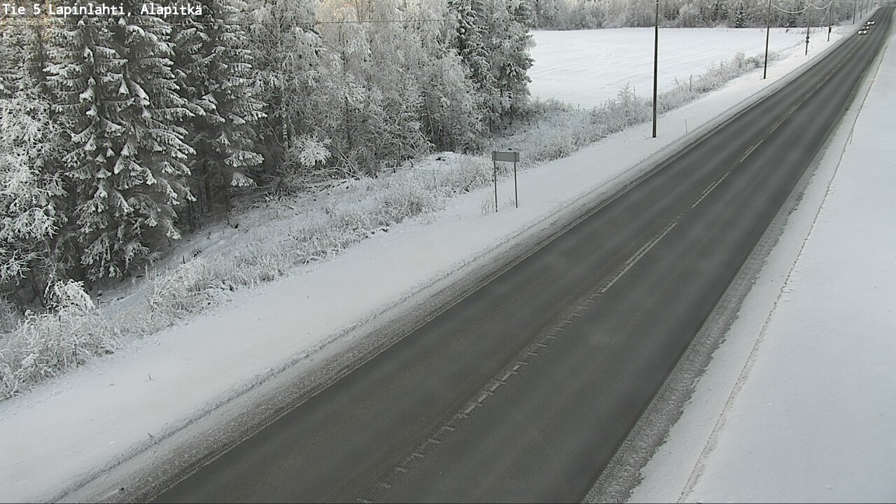 Weather Camera Image Road 5 Lapinlahti, Alapitkä, Lapinlahti, Pohjois-Savo