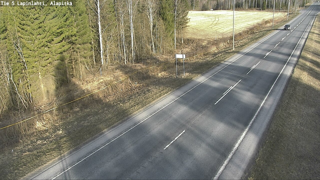 Weather Camera Image Road 5 Lapinlahti, Alapitkä, Lapinlahti, Pohjois-Savo