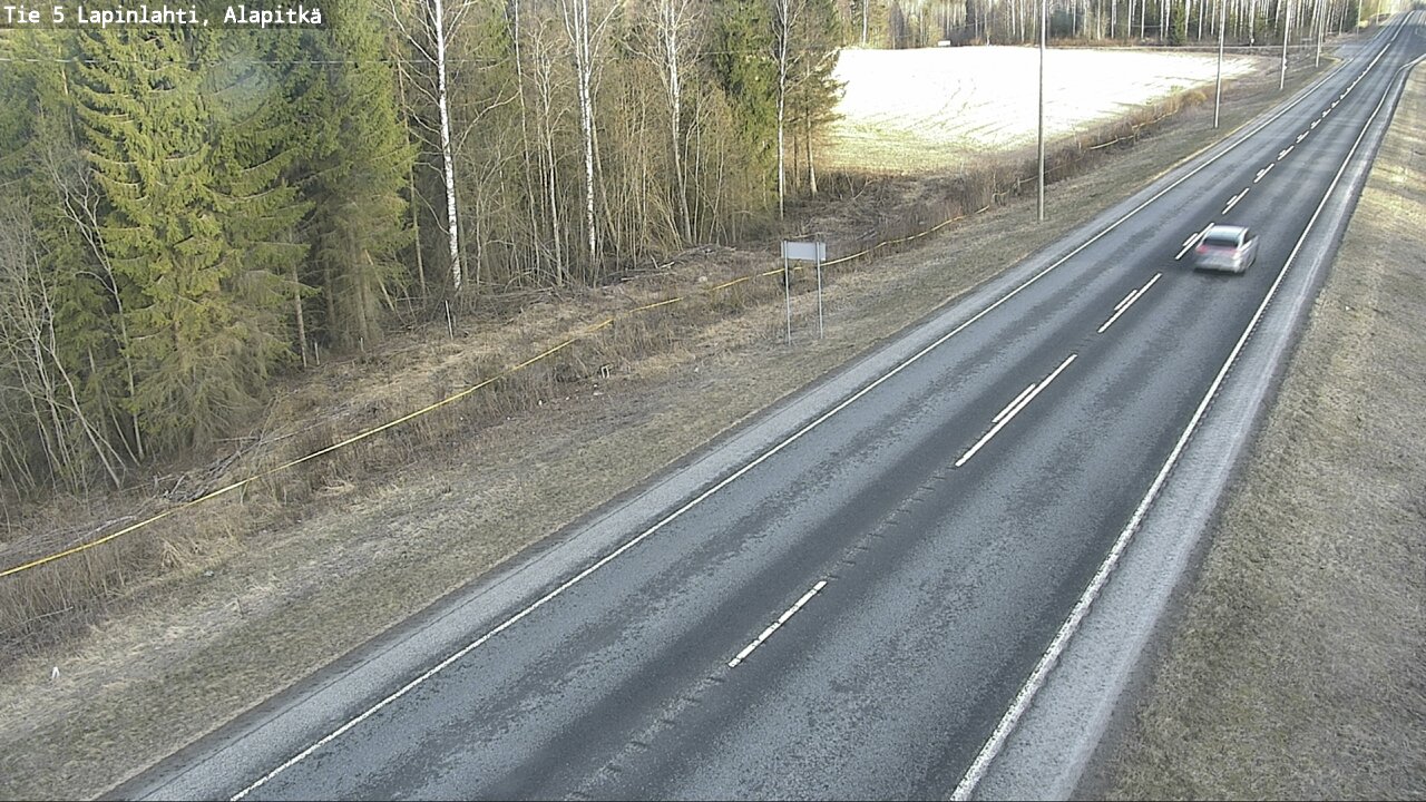 Weather Camera Image Väg 5 Lapinlax, Alapitkä, Lapinlahti, Pohjois-Savo