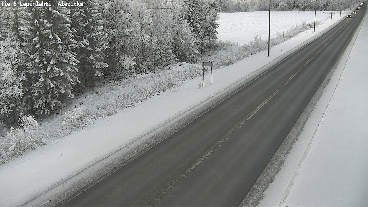 Weather Camera Image Road 5 Lapinlahti, Alapitkä, Lapinlahti, Pohjois-Savo