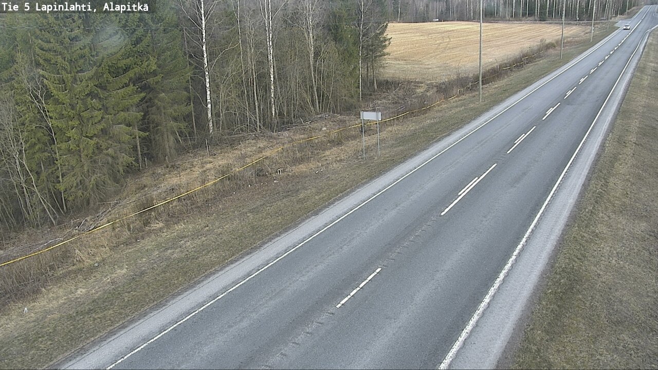 Weather Camera Image Väg 5 Lapinlax, Alapitkä, Lapinlahti, Pohjois-Savo