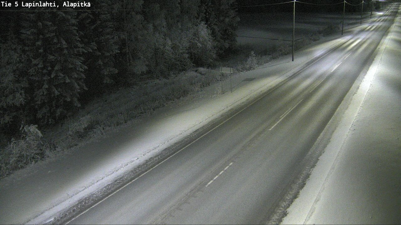 Weather Camera Image Road 5 Lapinlahti, Alapitkä, Lapinlahti, Pohjois-Savo