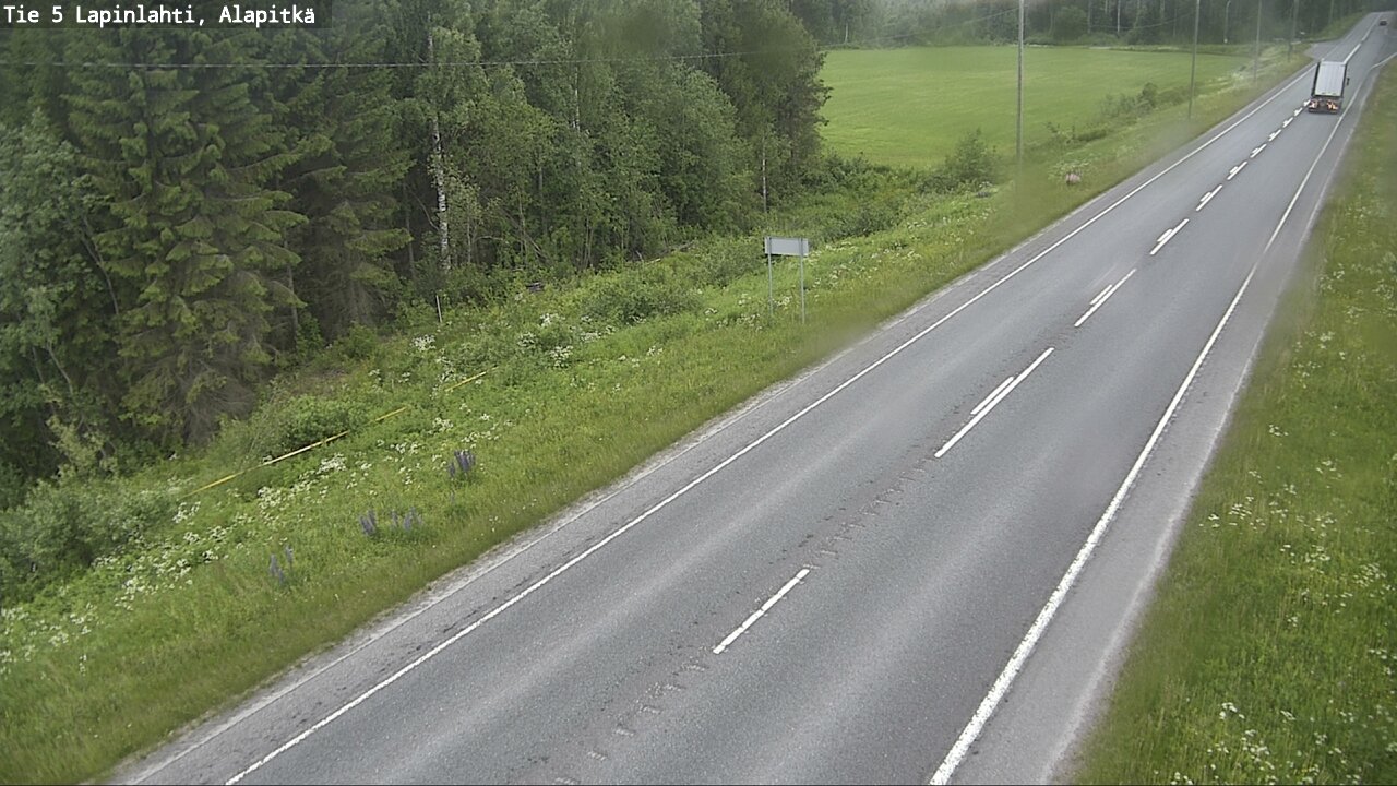 Weather Camera Image Road 5 Lapinlahti, Alapitkä, Lapinlahti, Pohjois-Savo
