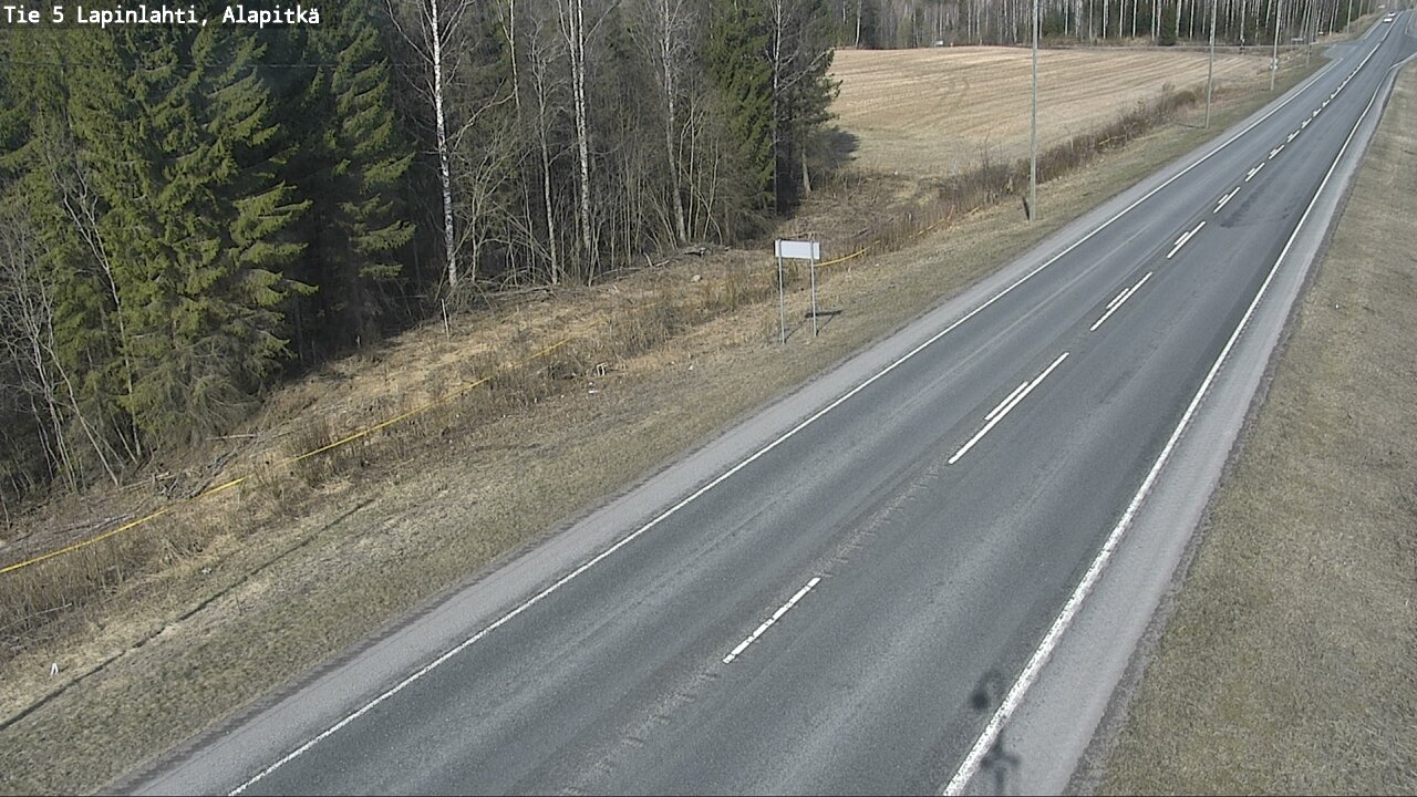 Weather Camera Image Väg 5 Lapinlax, Alapitkä, Lapinlahti, Pohjois-Savo