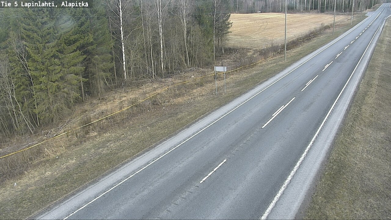 Weather Camera Image Väg 5 Lapinlax, Alapitkä, Lapinlahti, Pohjois-Savo