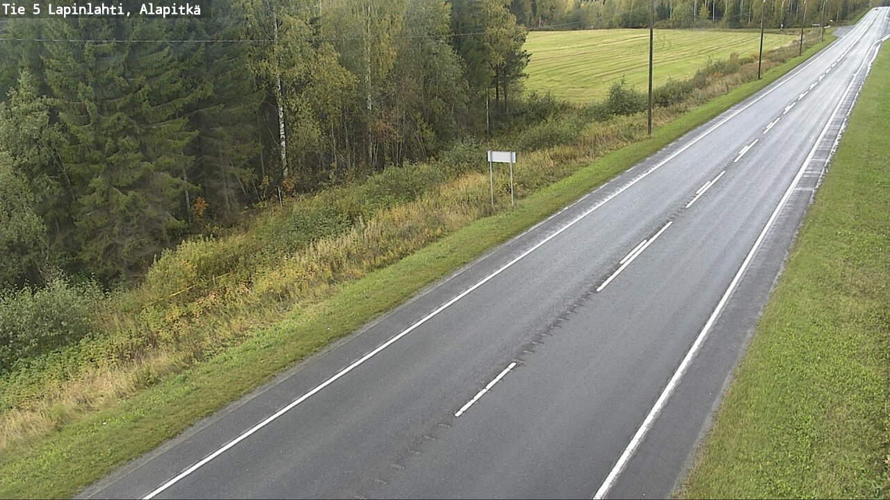 Weather Camera Image Väg 5 Lapinlax, Alapitkä, Lapinlahti, Pohjois-Savo