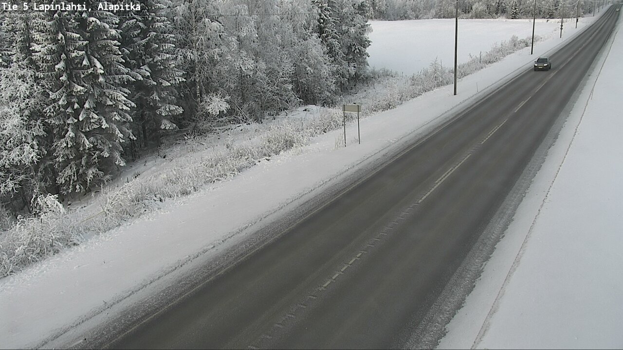 Weather Camera Image Road 5 Lapinlahti, Alapitkä, Lapinlahti, Pohjois-Savo