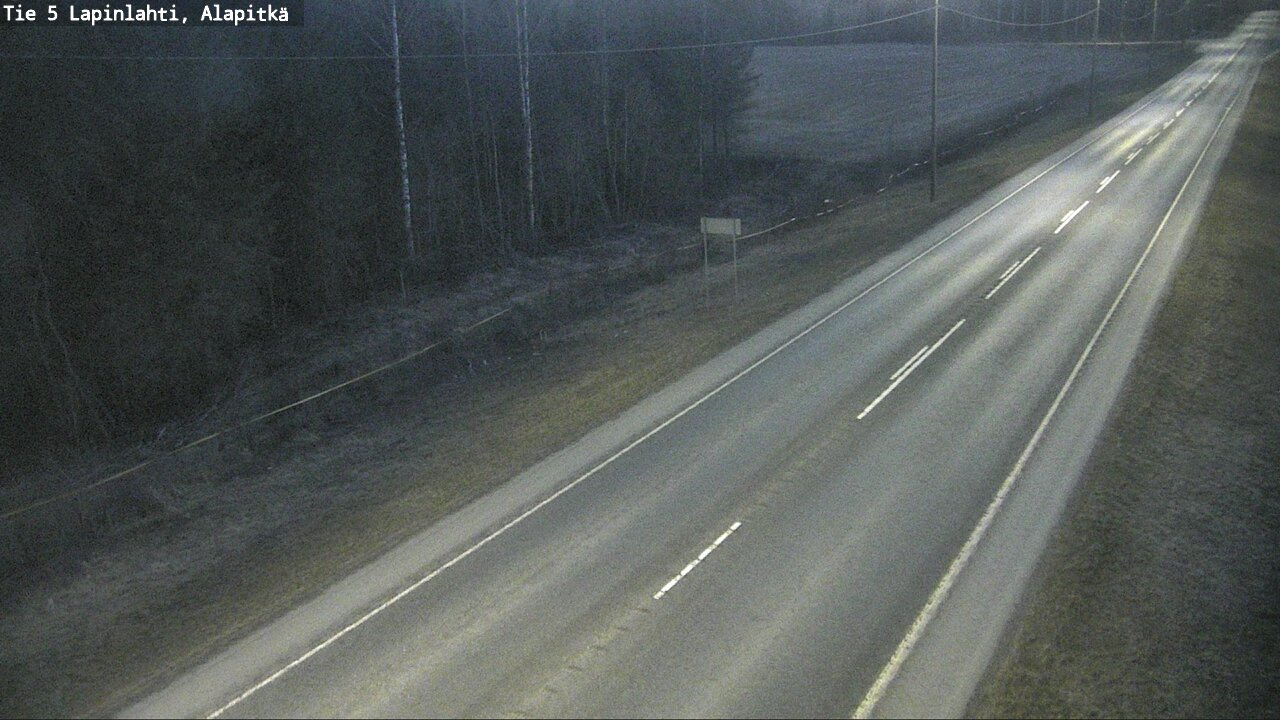 Weather Camera Image Väg 5 Lapinlax, Alapitkä, Lapinlahti, Pohjois-Savo