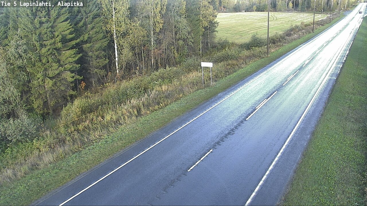 Weather Camera Image Väg 5 Lapinlax, Alapitkä, Lapinlahti, Pohjois-Savo