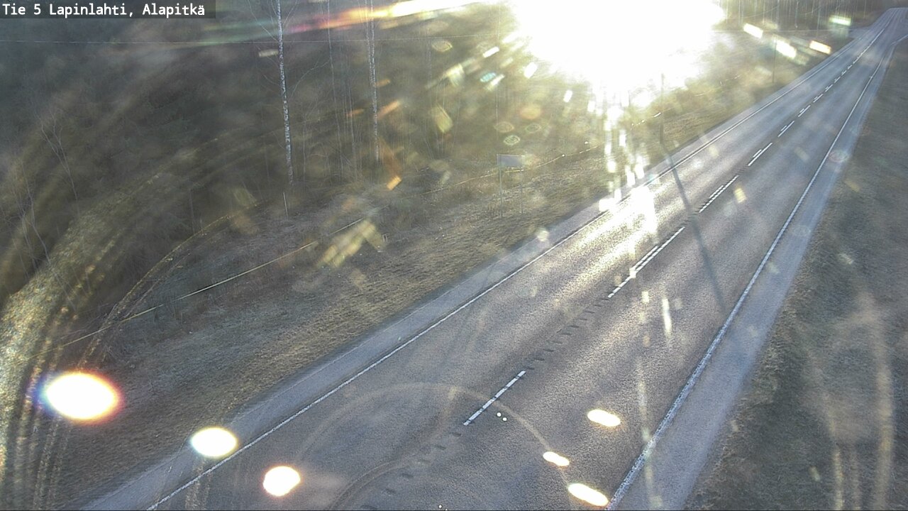 Weather Camera Image Väg 5 Lapinlax, Alapitkä, Lapinlahti, Pohjois-Savo