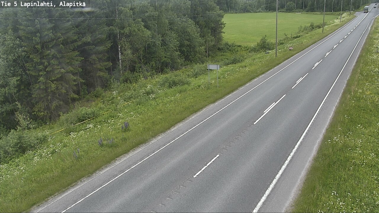 Weather Camera Image Road 5 Lapinlahti, Alapitkä, Lapinlahti, Pohjois-Savo
