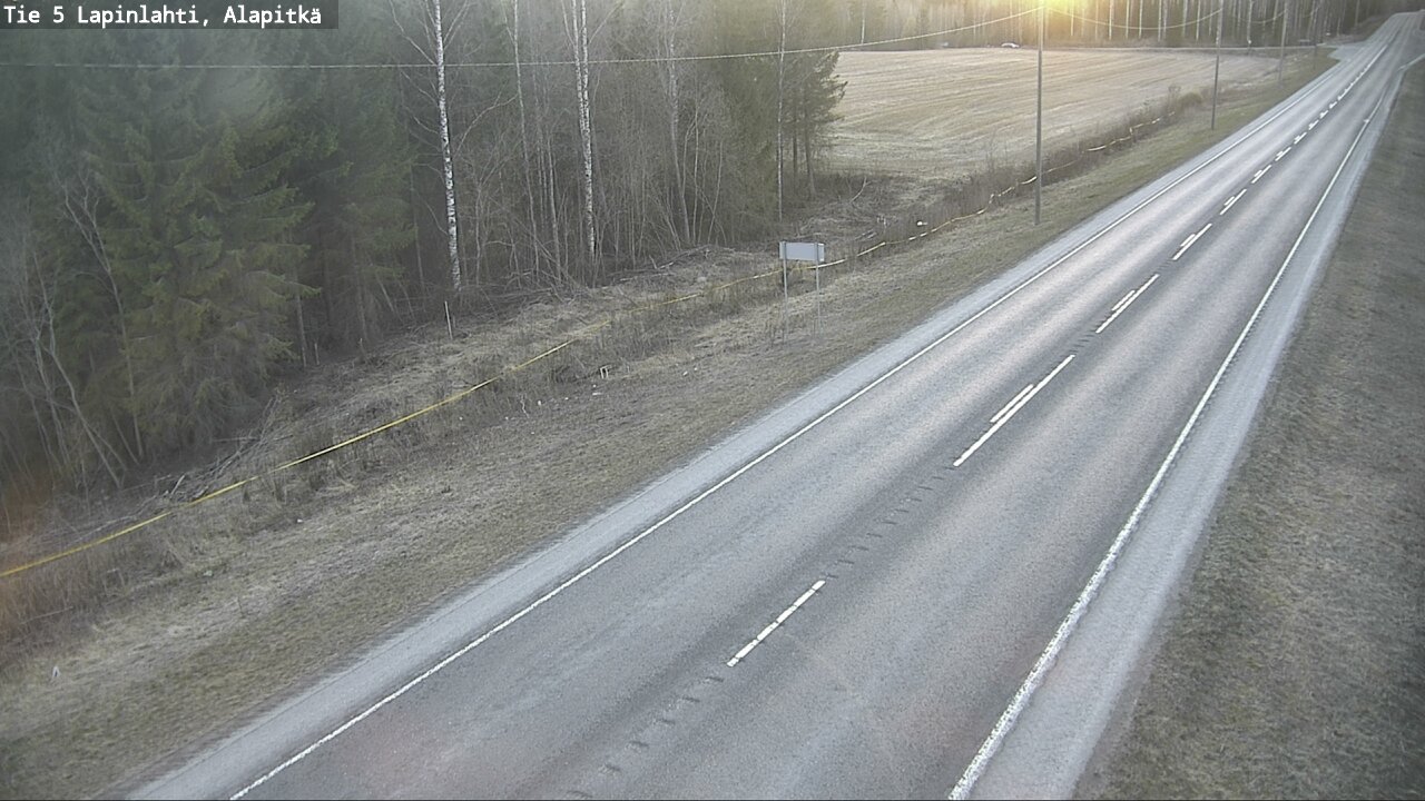 Weather Camera Image Väg 5 Lapinlax, Alapitkä, Lapinlahti, Pohjois-Savo