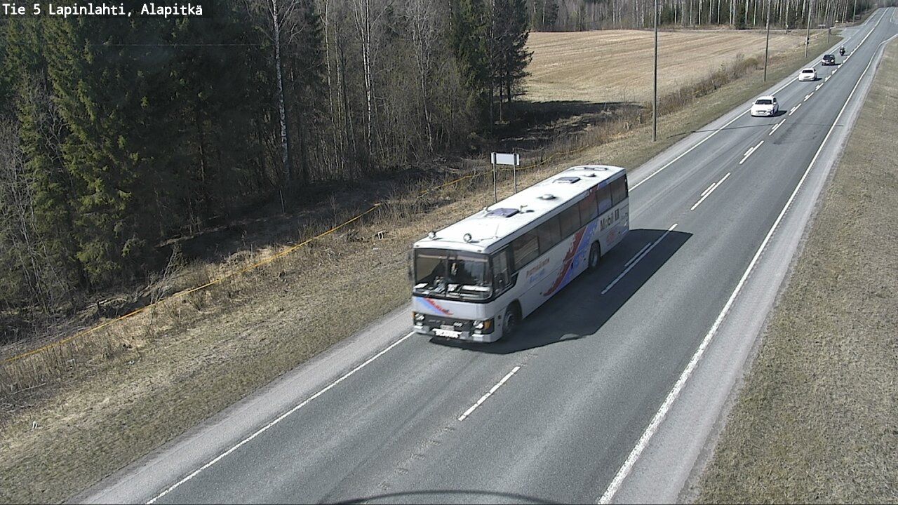 Weather Camera Image Väg 5 Lapinlax, Alapitkä, Lapinlahti, Pohjois-Savo