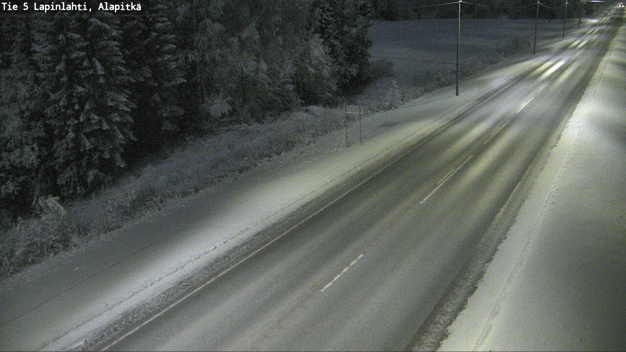 Weather Camera Image Road 5 Lapinlahti, Alapitkä, Lapinlahti, Pohjois-Savo