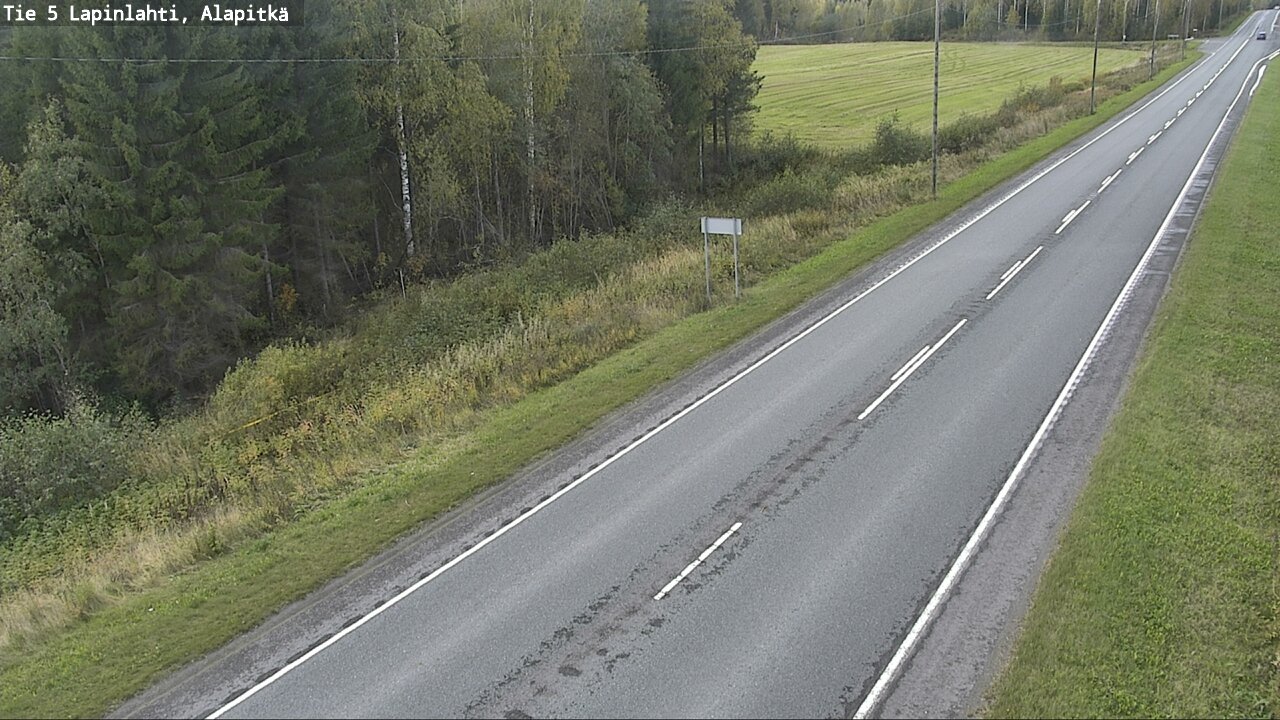 Weather Camera Image Väg 5 Lapinlax, Alapitkä, Lapinlahti, Pohjois-Savo