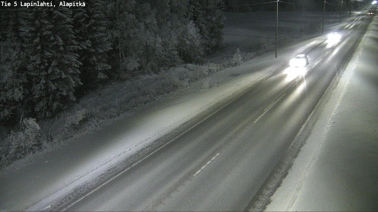 Weather Camera Image Road 5 Lapinlahti, Alapitkä, Lapinlahti, Pohjois-Savo