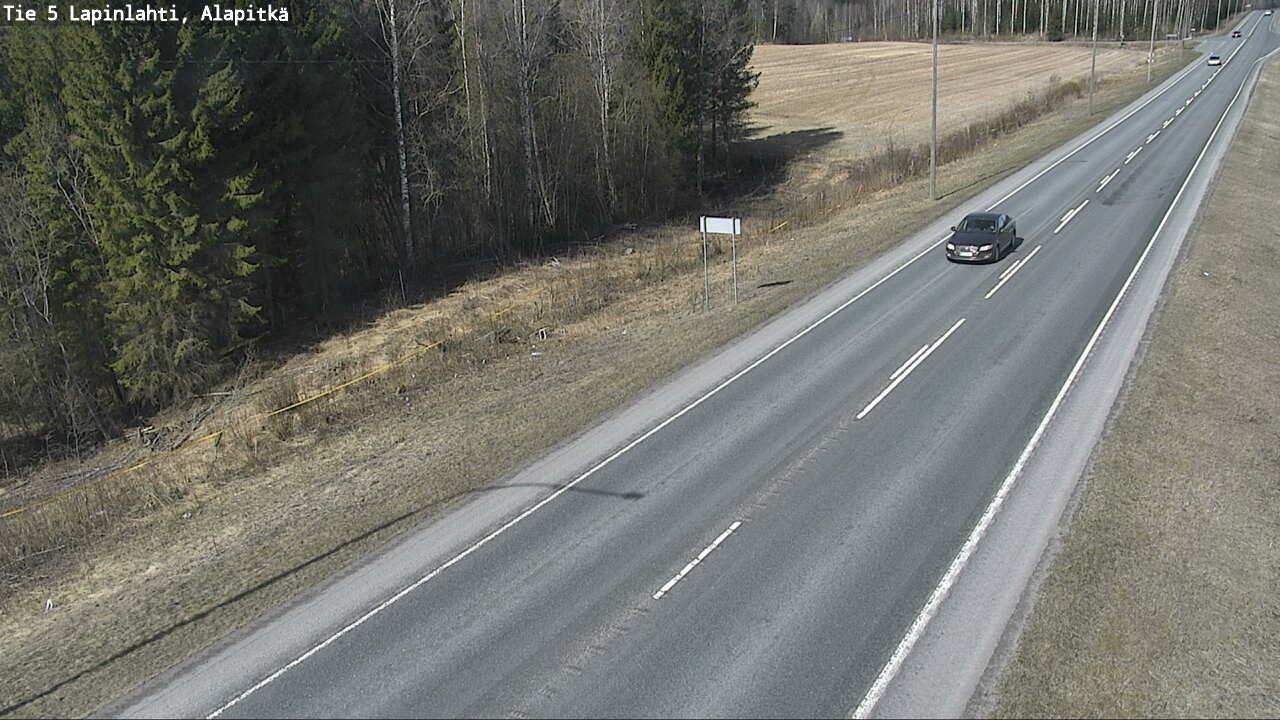Weather Camera Image Väg 5 Lapinlax, Alapitkä, Lapinlahti, Pohjois-Savo
