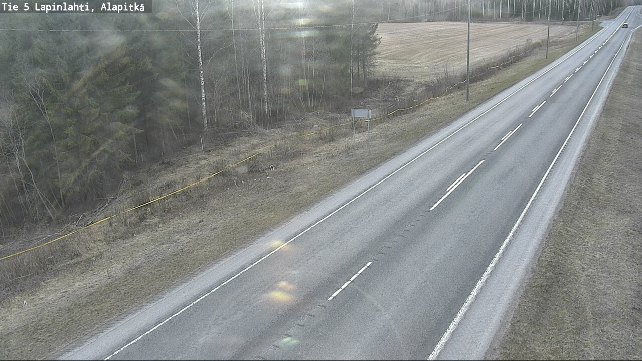 Weather Camera Image Väg 5 Lapinlax, Alapitkä, Lapinlahti, Pohjois-Savo