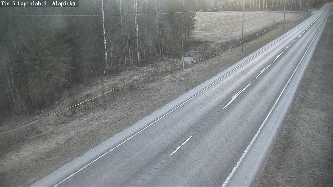 Weather Camera Image Väg 5 Lapinlax, Alapitkä, Lapinlahti, Pohjois-Savo
