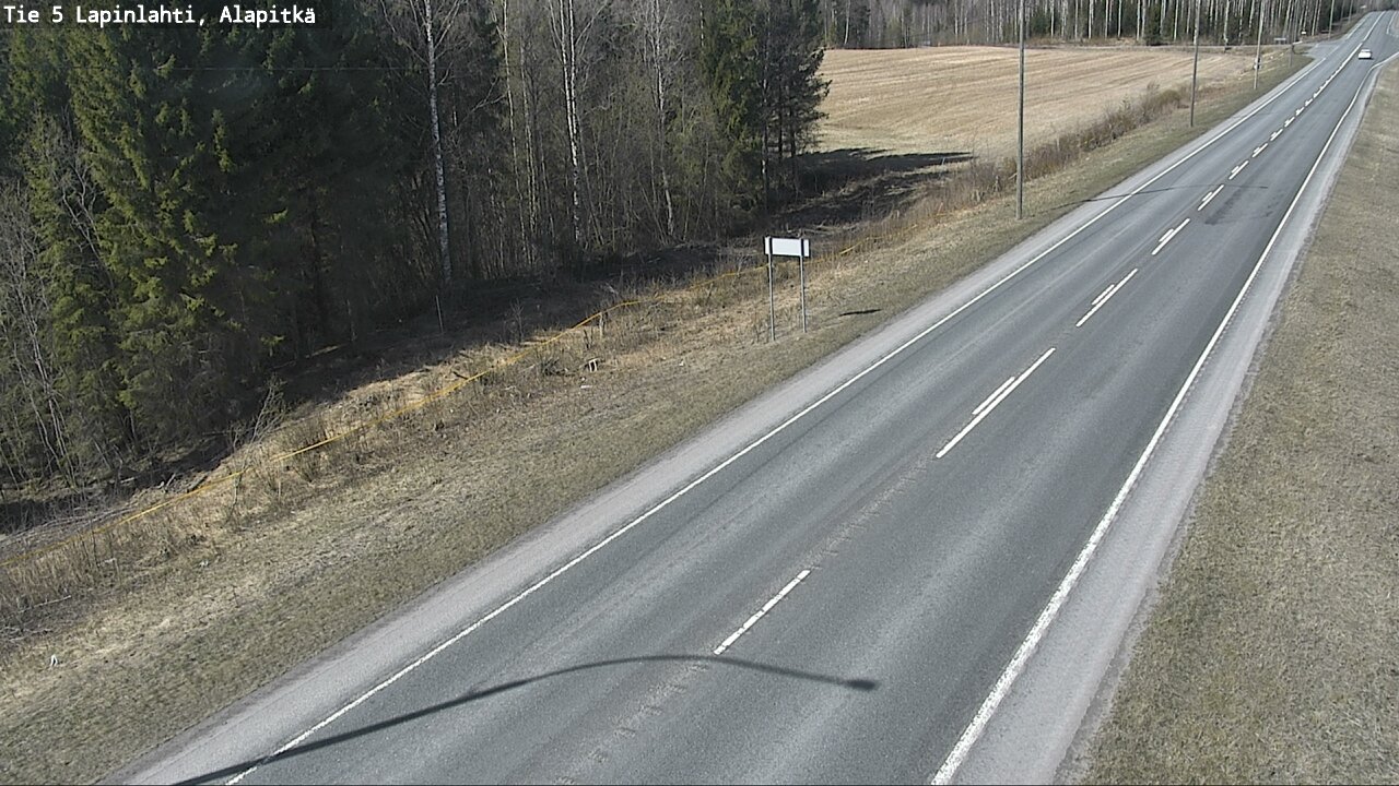 Weather Camera Image Väg 5 Lapinlax, Alapitkä, Lapinlahti, Pohjois-Savo