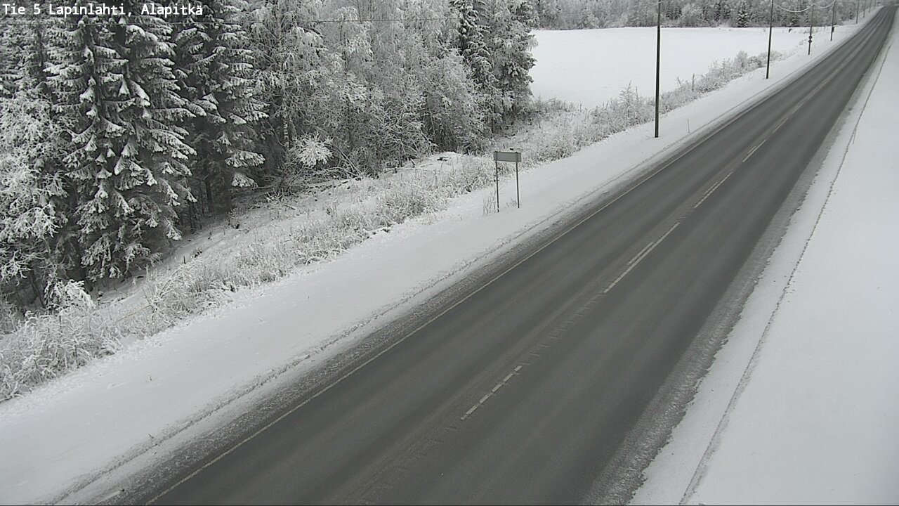 Weather Camera Image Road 5 Lapinlahti, Alapitkä, Lapinlahti, Pohjois-Savo