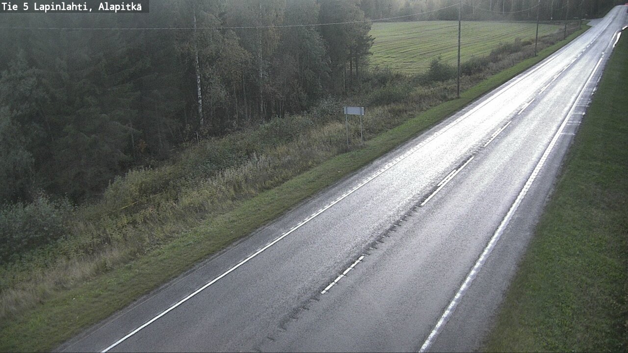 Weather Camera Image Väg 5 Lapinlax, Alapitkä, Lapinlahti, Pohjois-Savo