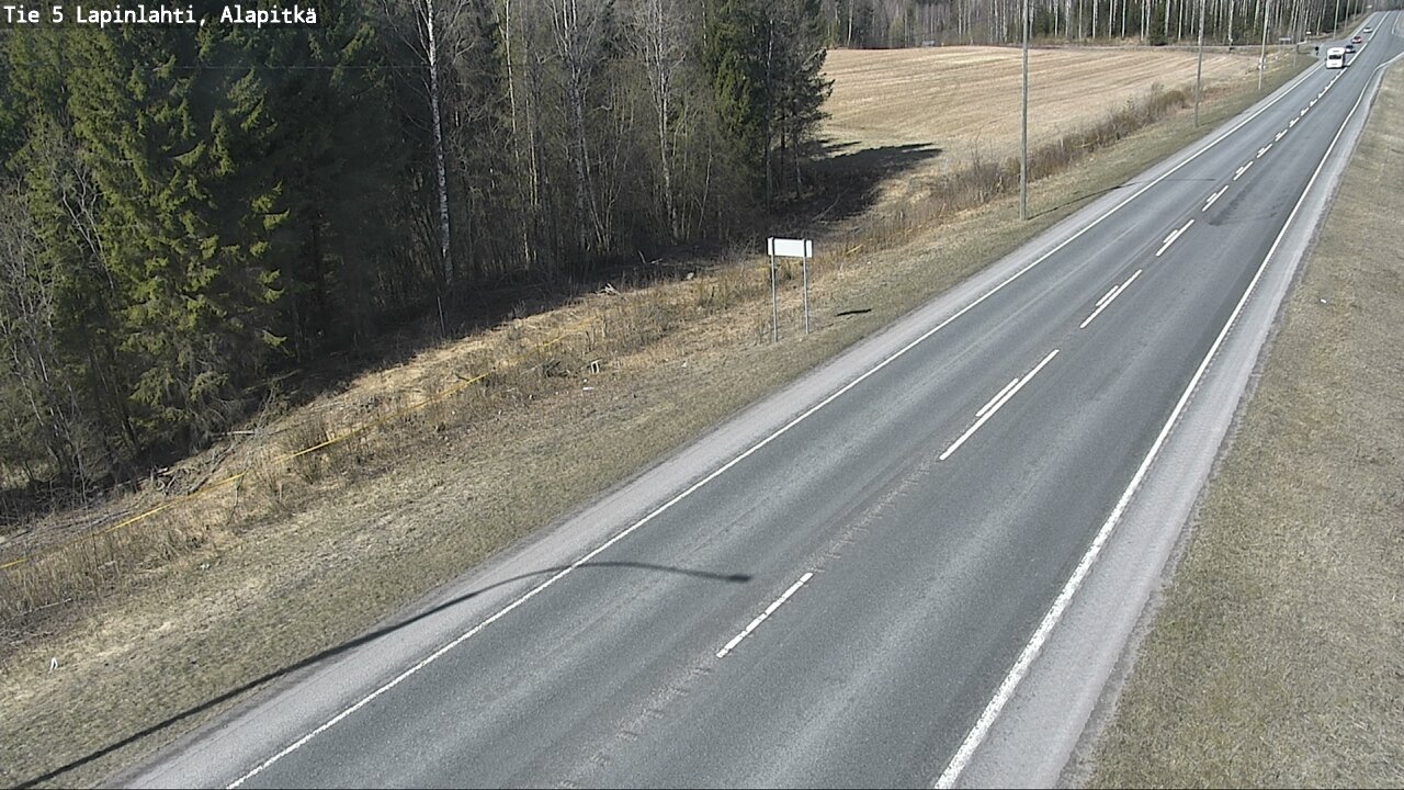 Weather Camera Image Väg 5 Lapinlax, Alapitkä, Lapinlahti, Pohjois-Savo