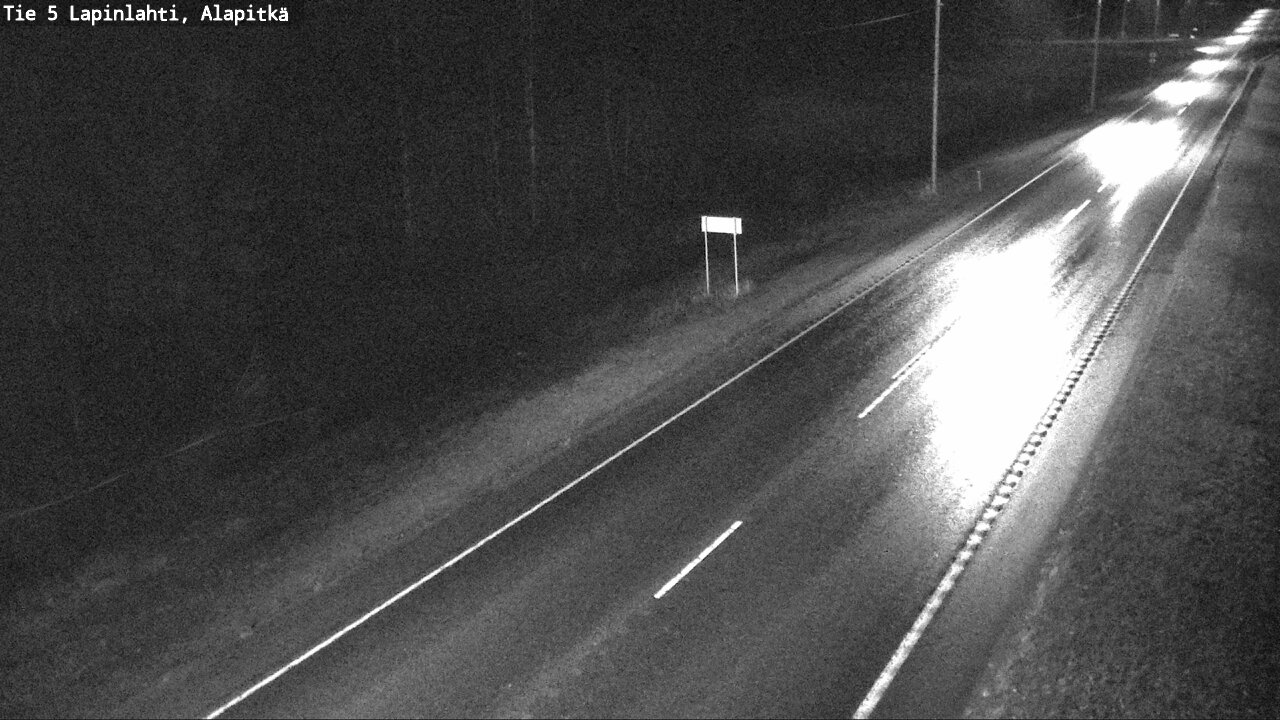 Weather Camera Image Road 5 Lapinlahti, Alapitkä, Lapinlahti, Pohjois-Savo