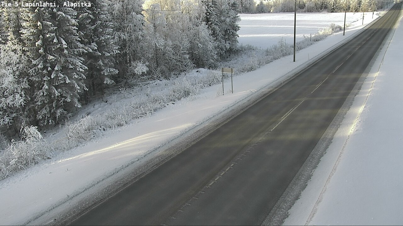 Weather Camera Image Road 5 Lapinlahti, Alapitkä, Lapinlahti, Pohjois-Savo